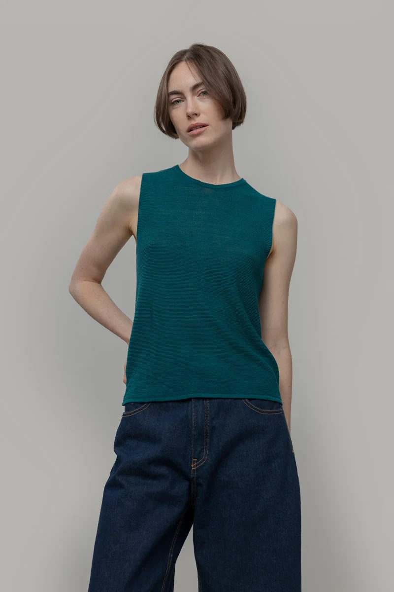 Gilet Donna Lino Riciclato Alma