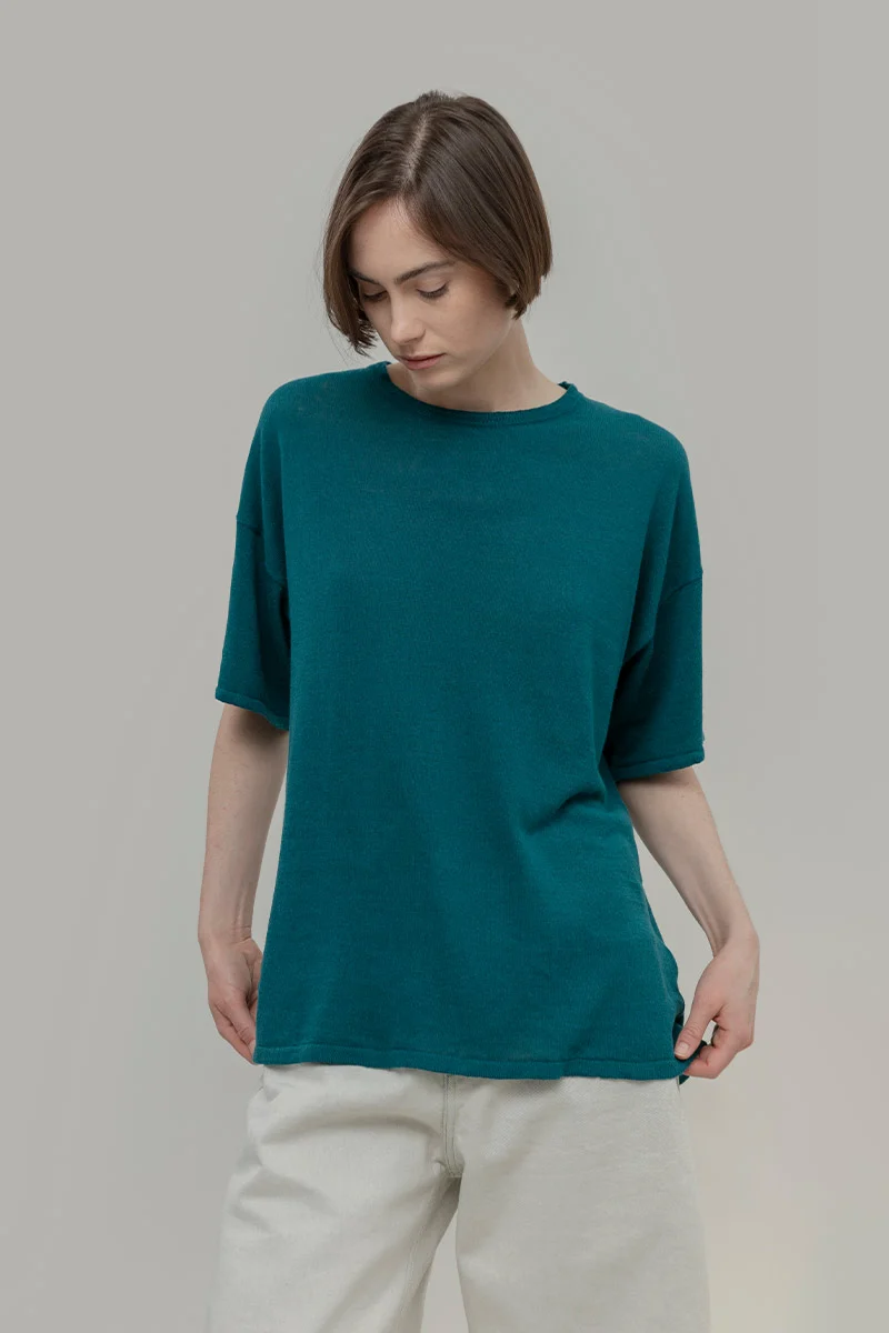 T-Shirt Lino Riciclato Donna Febe