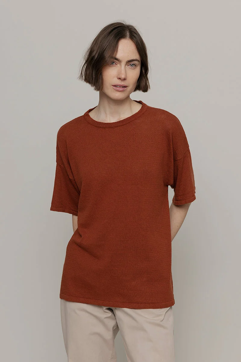 T-Shirt Lino Riciclato Donna Febe