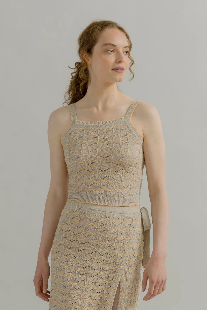 Top Cotone Zero Waste Perla