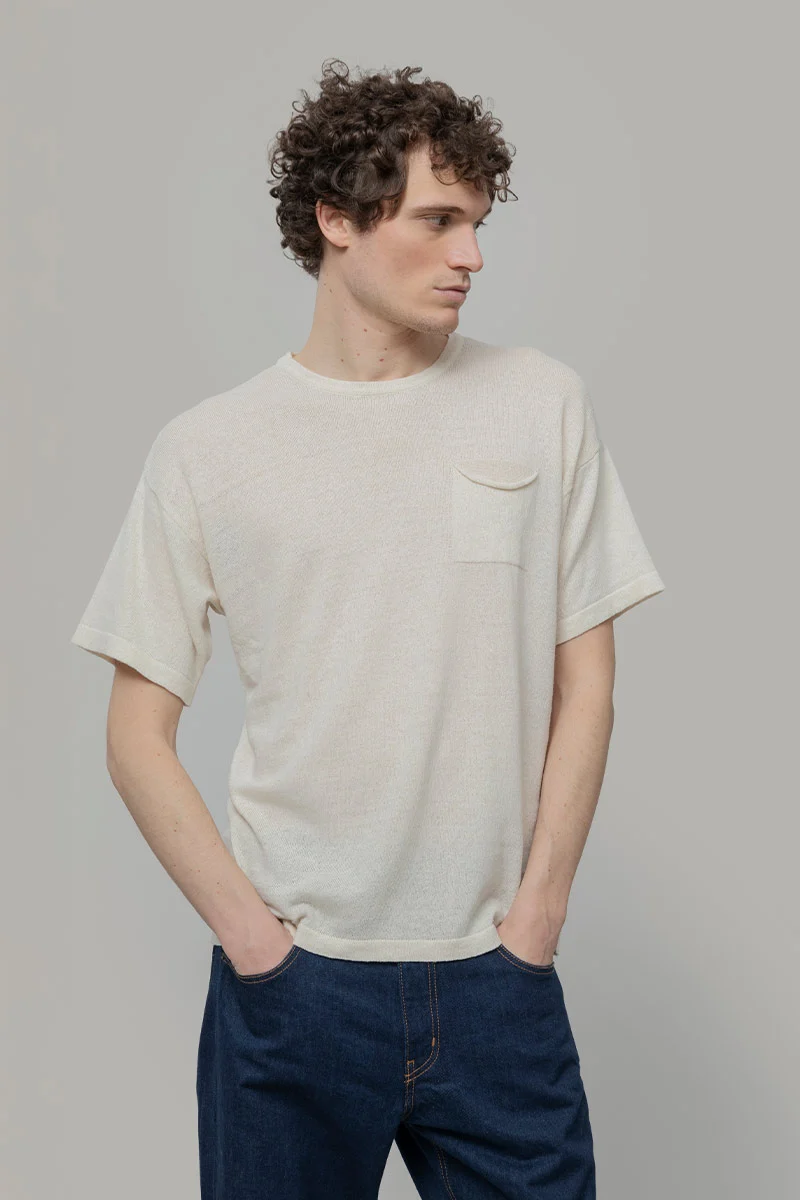 T-Shirt Lino Riciclato Uomo Matteo