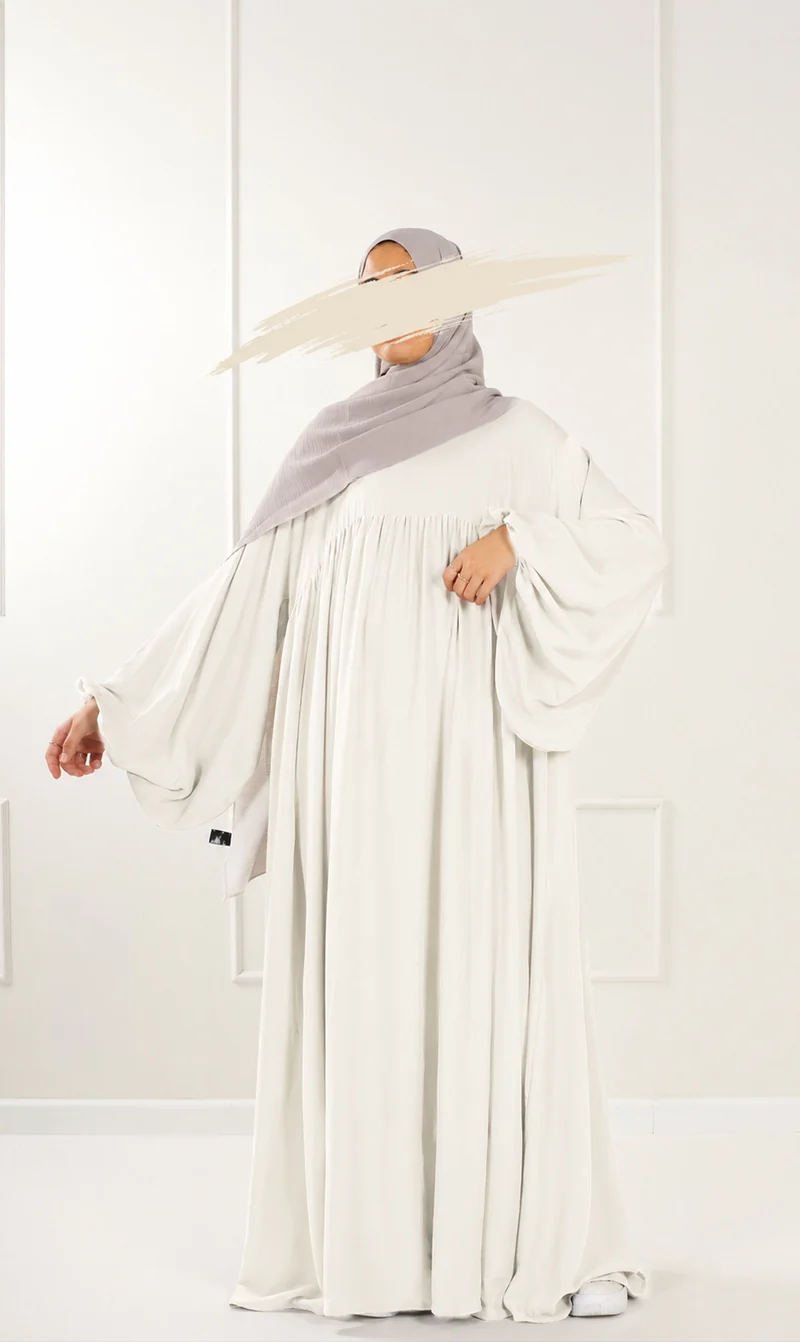 Jilbab Soumaya Balloon Sleeve - Ivory