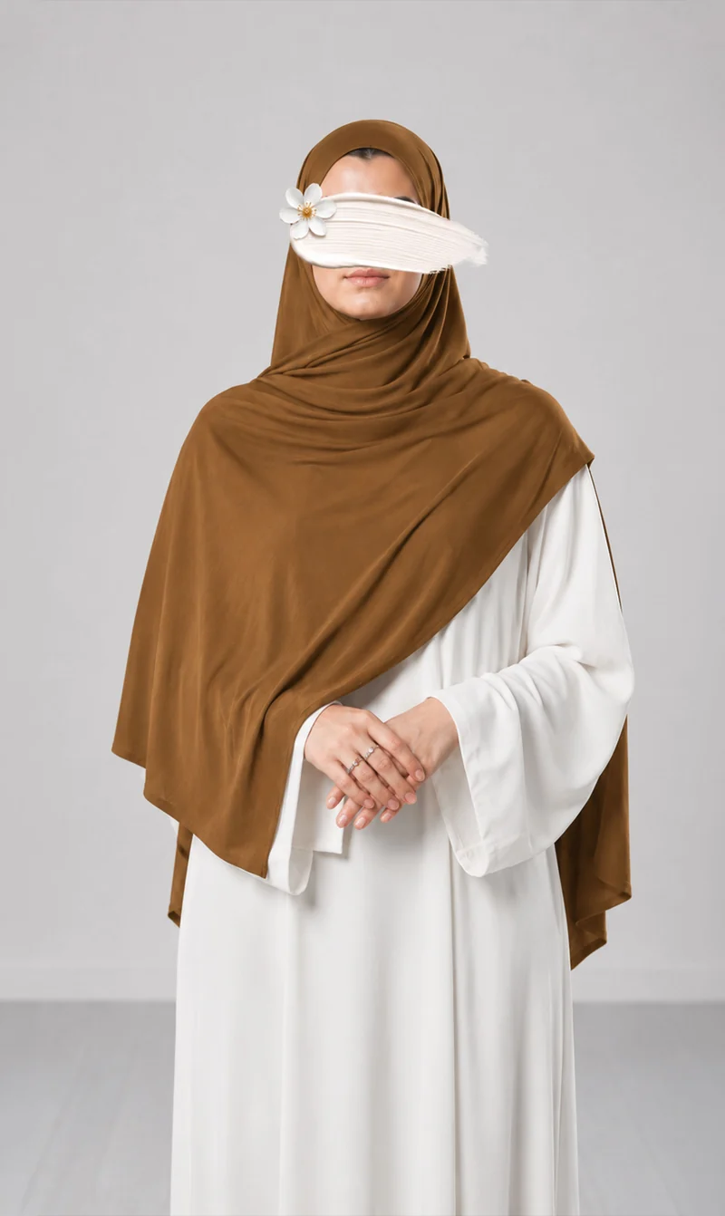 Premium Modal Cotton Scarf - Camel