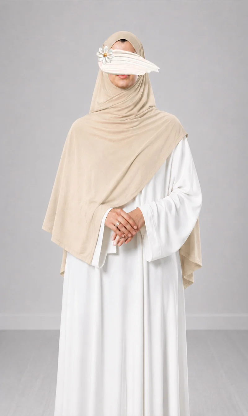 Premium Modal Cotton Scarf - Ivory