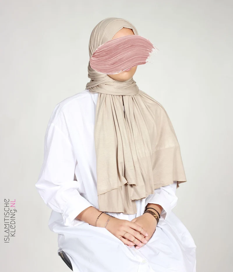 Maxi Jersey Scarf 80x200 Sandy Taupe