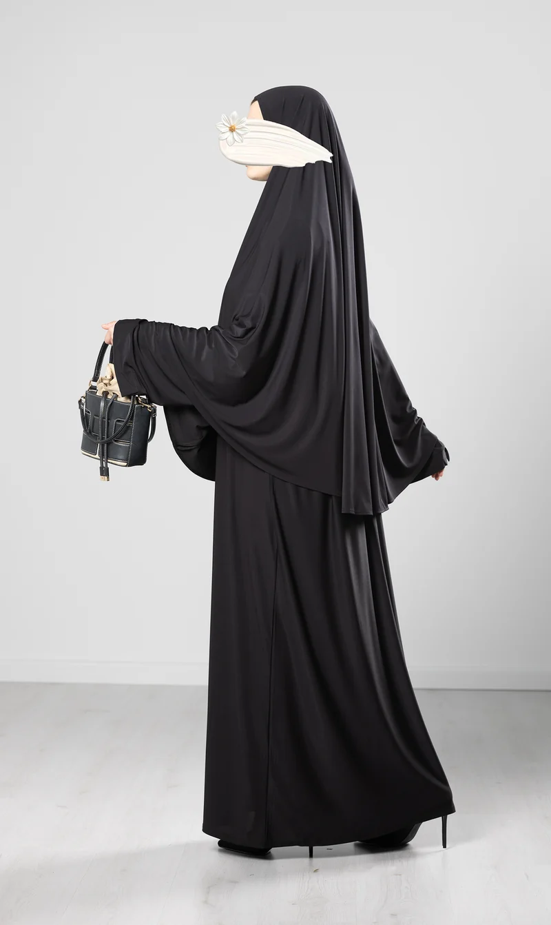 Jersey Premium Abaya + Khimar