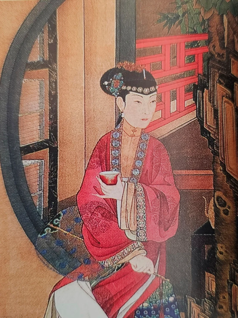 Geisha Print Wool Scarf