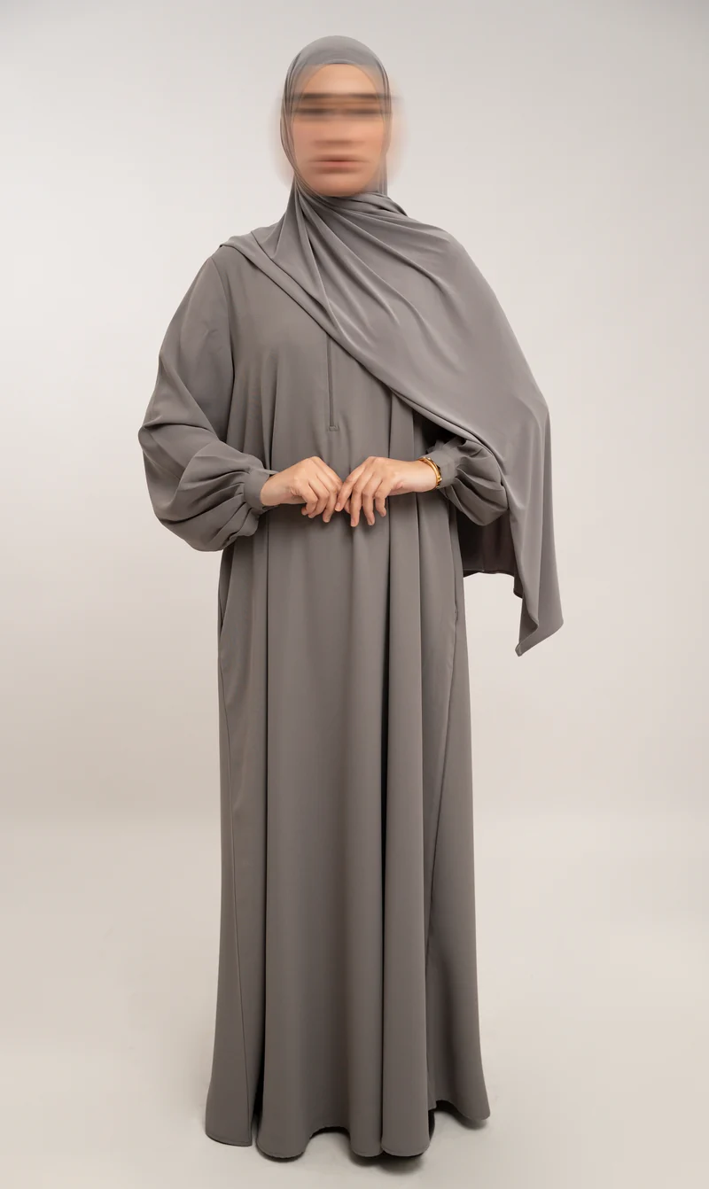 A-line Abaya TAYMA R - Grey