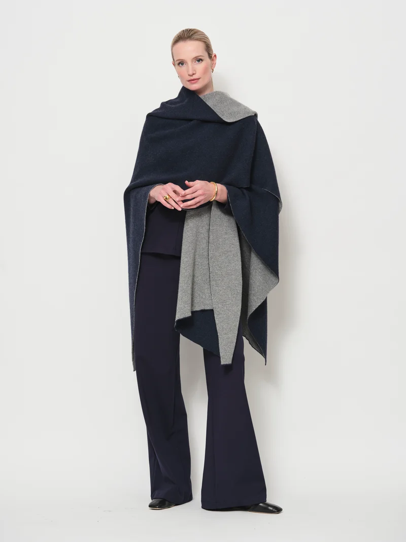 Two-Tone Poncho
