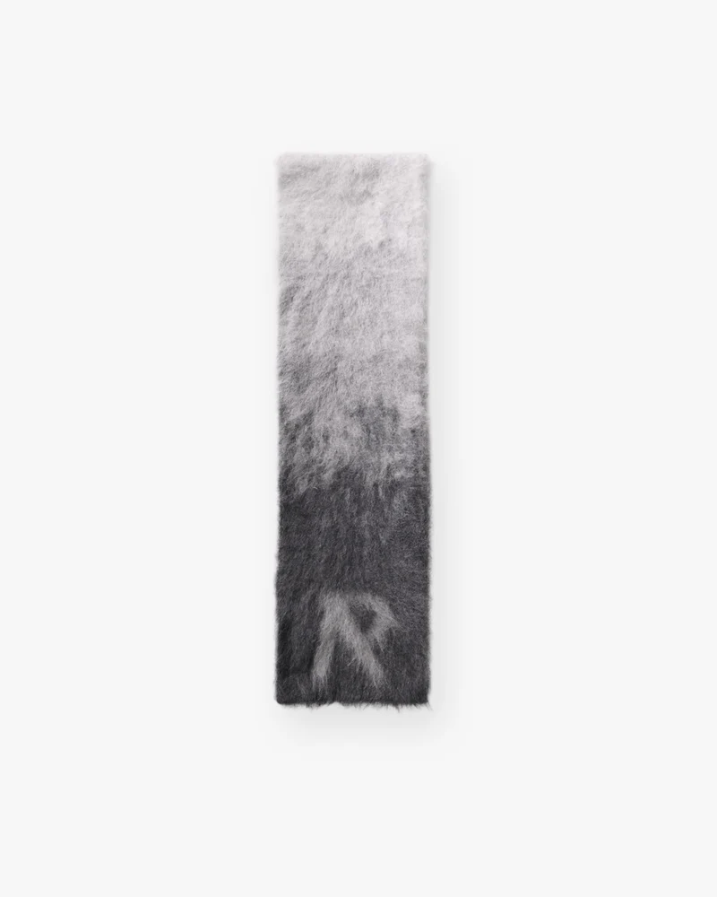 Ombre Knit Scarf - Light Grey