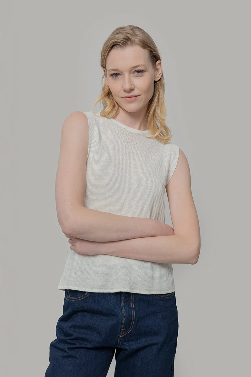 Gilet Donna Lino Riciclato Alma