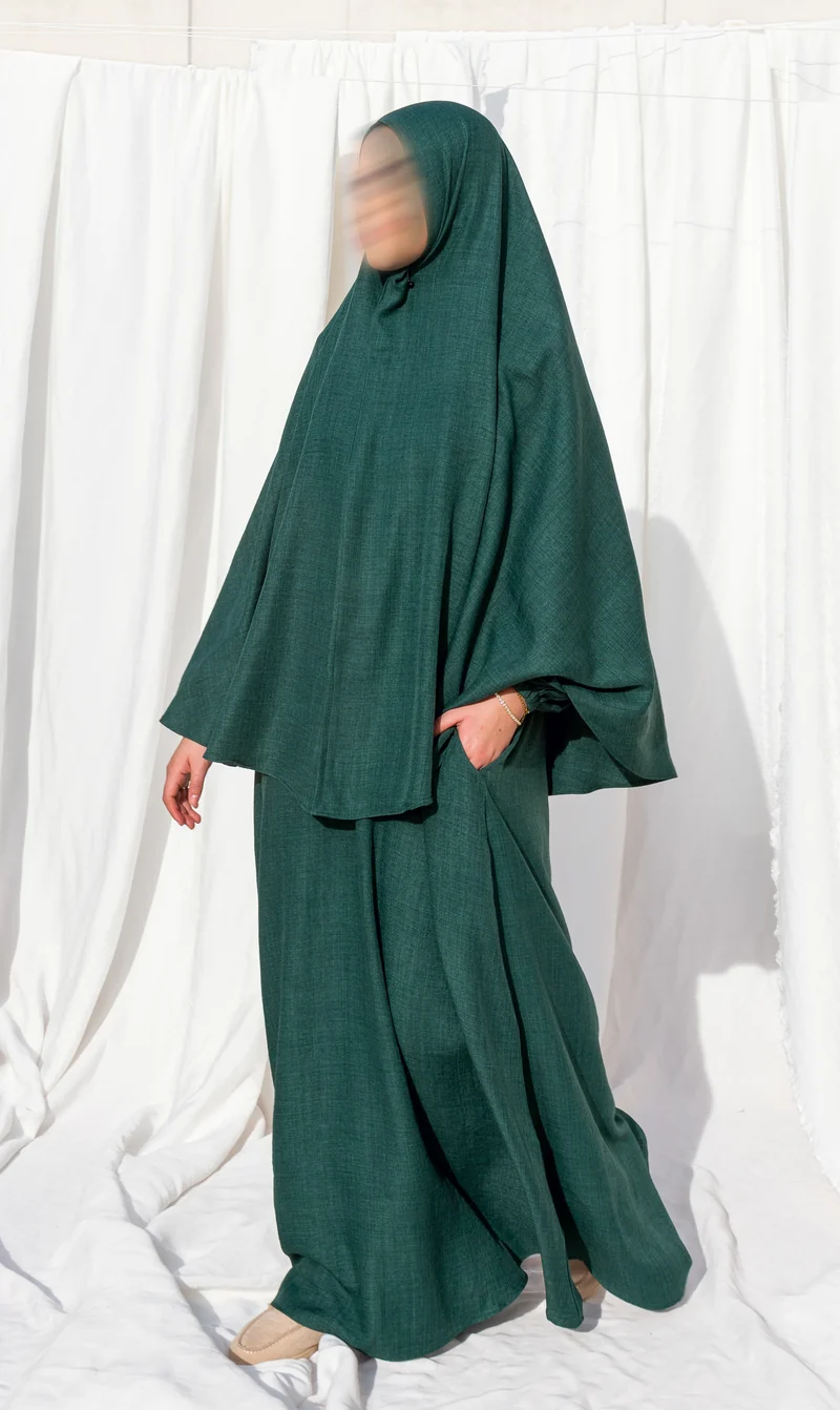 Hip Khimar 3baya - Moss green
