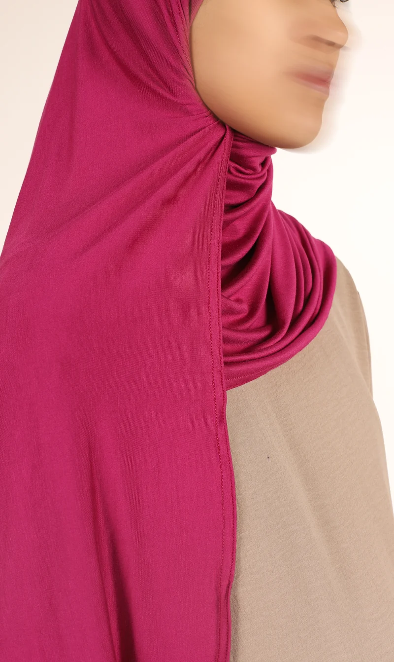 Viscose Instant Hijaab FNR - Fuchsia