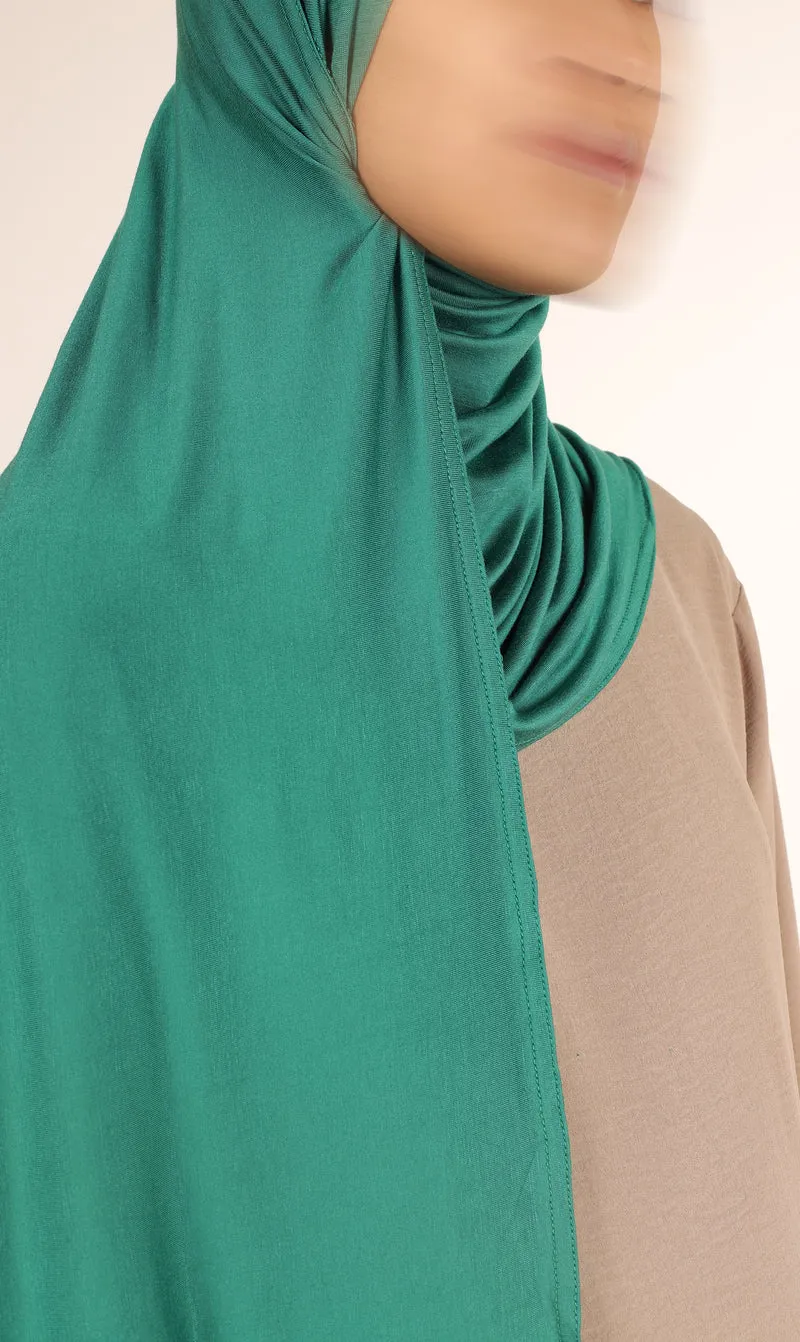 Viscose Instant Hijab FNR - Grass Green