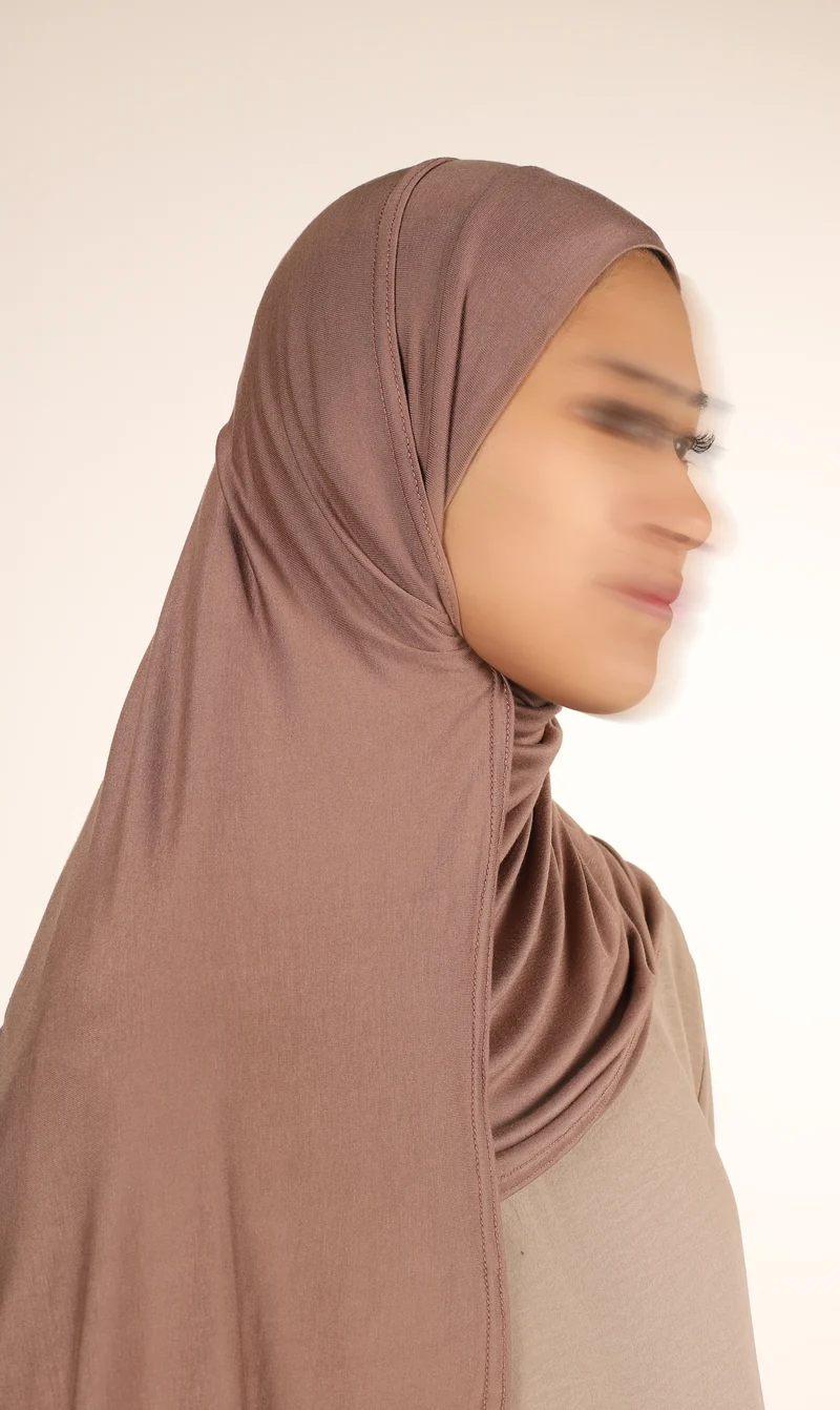 Viscose Instant Hijaab FNR - Coffee
