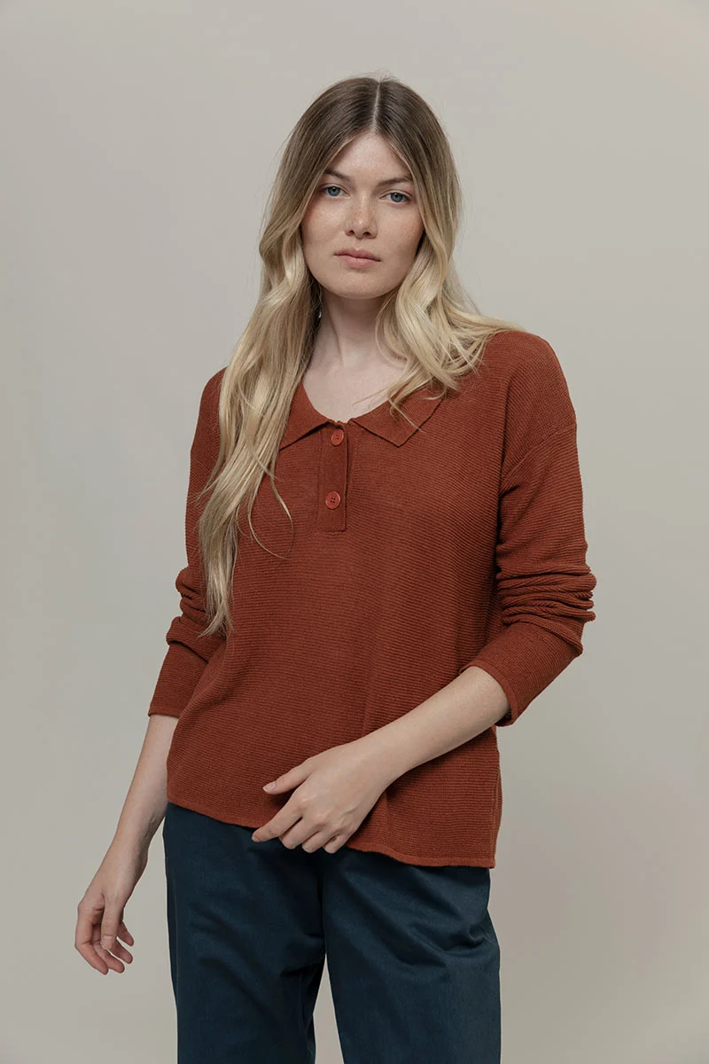Polo Donna Lino Riciclato Nina