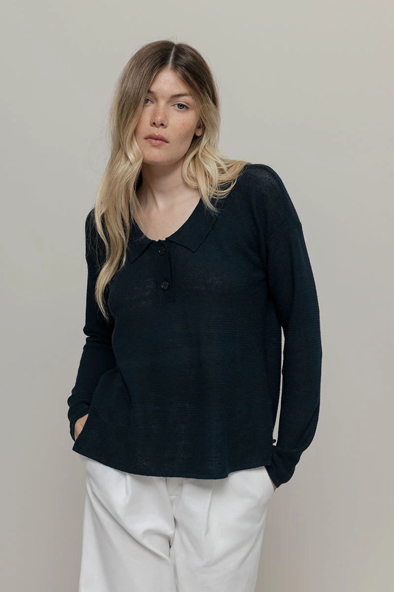 Polo Donna Lino Riciclato Nina