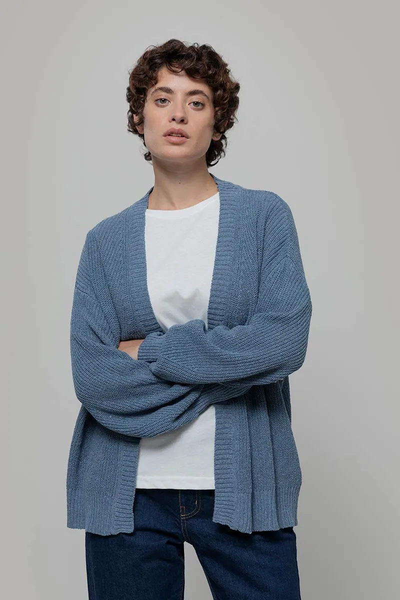 Cardigan Donna Cotone Jeans Rigenerato Cara