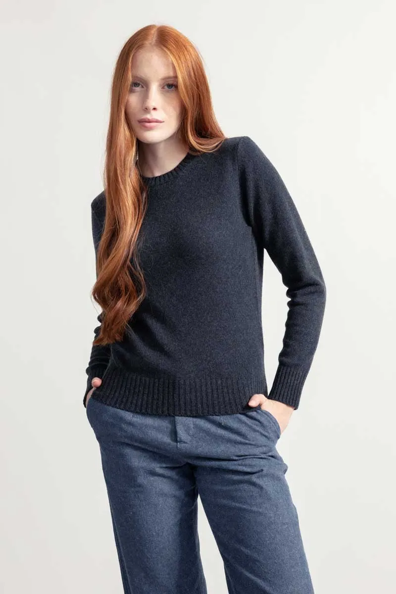 Maglia Girocollo Donna Lana Rigenerata Laura
