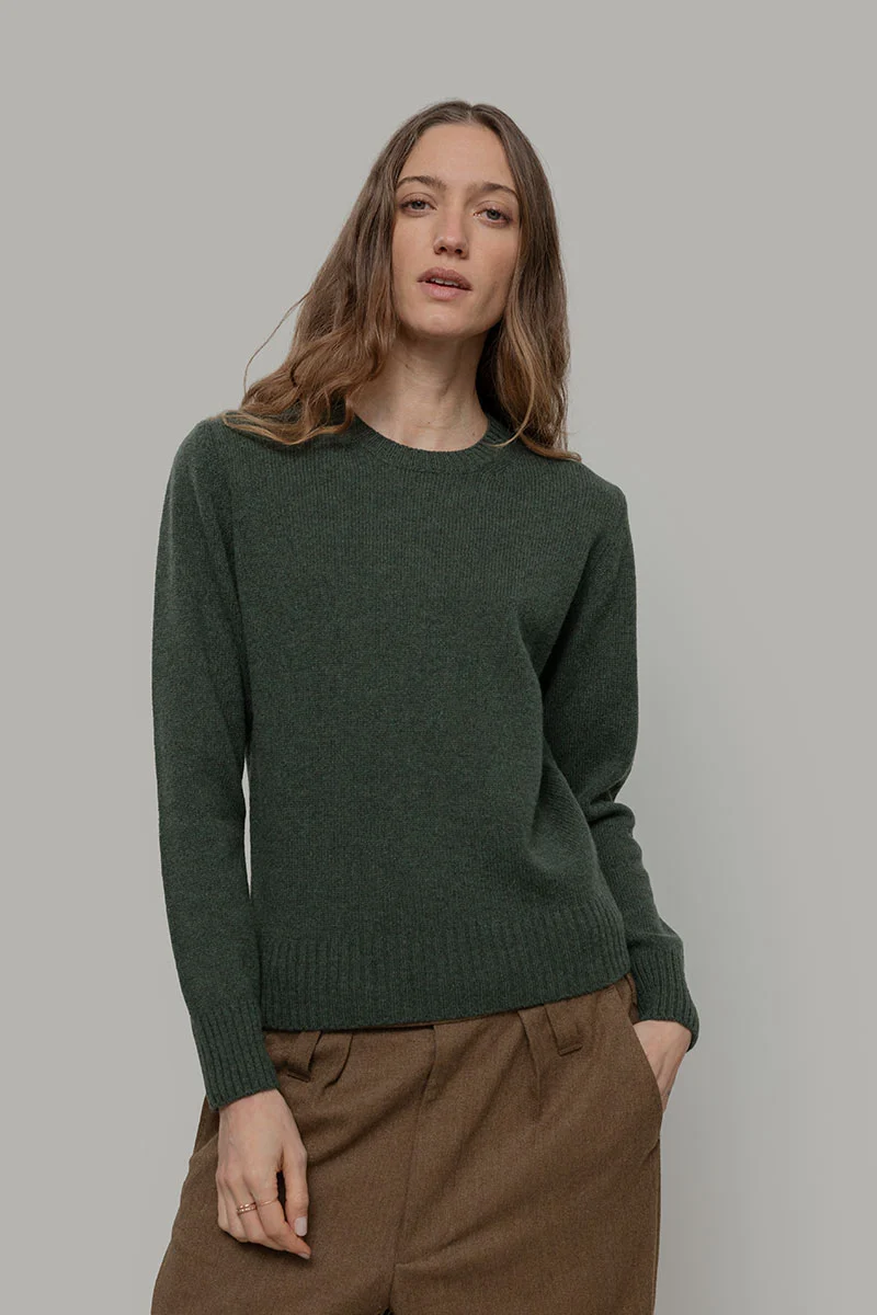 Maglia Girocollo Donna Lana Rigenerata Laura