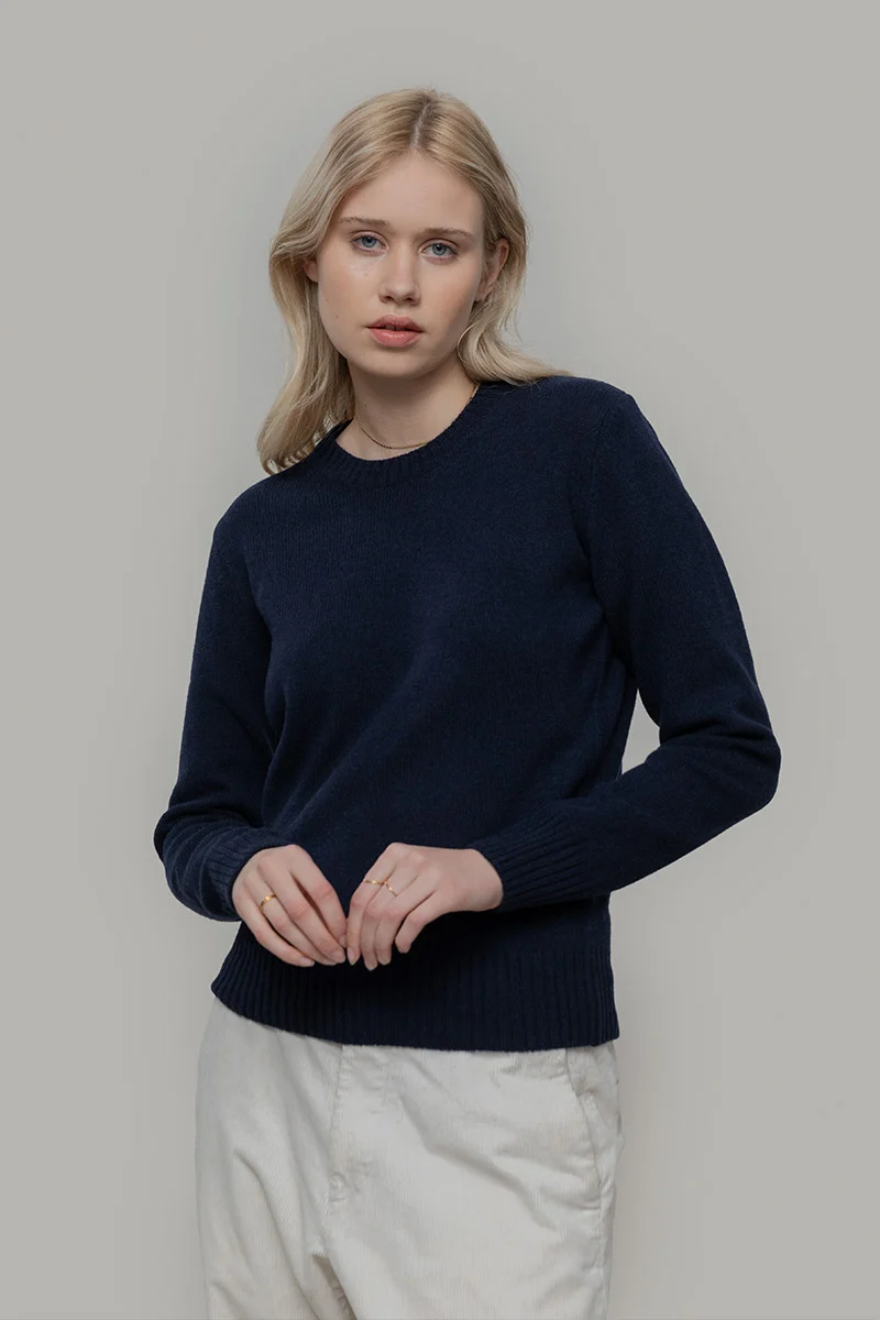 Maglia Girocollo Donna Lana Rigenerata Laura