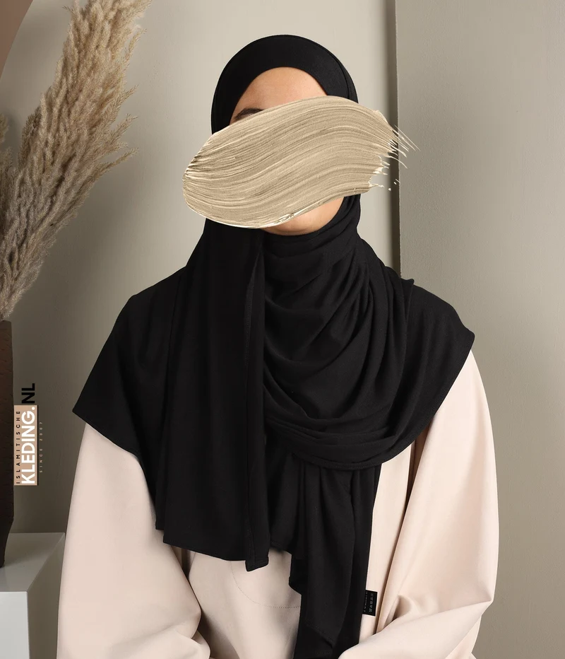 Soft Viscose Scarf 70*200 - FNRA - Black