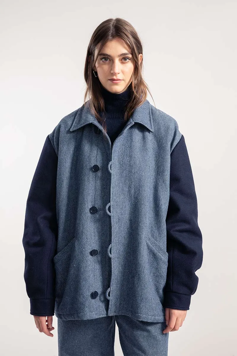 Giacca Bomber Unisex Lana Rigenerata Leone