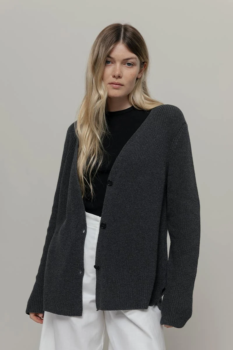 Cardigan Donna Cotone Rigenerato Aspasia