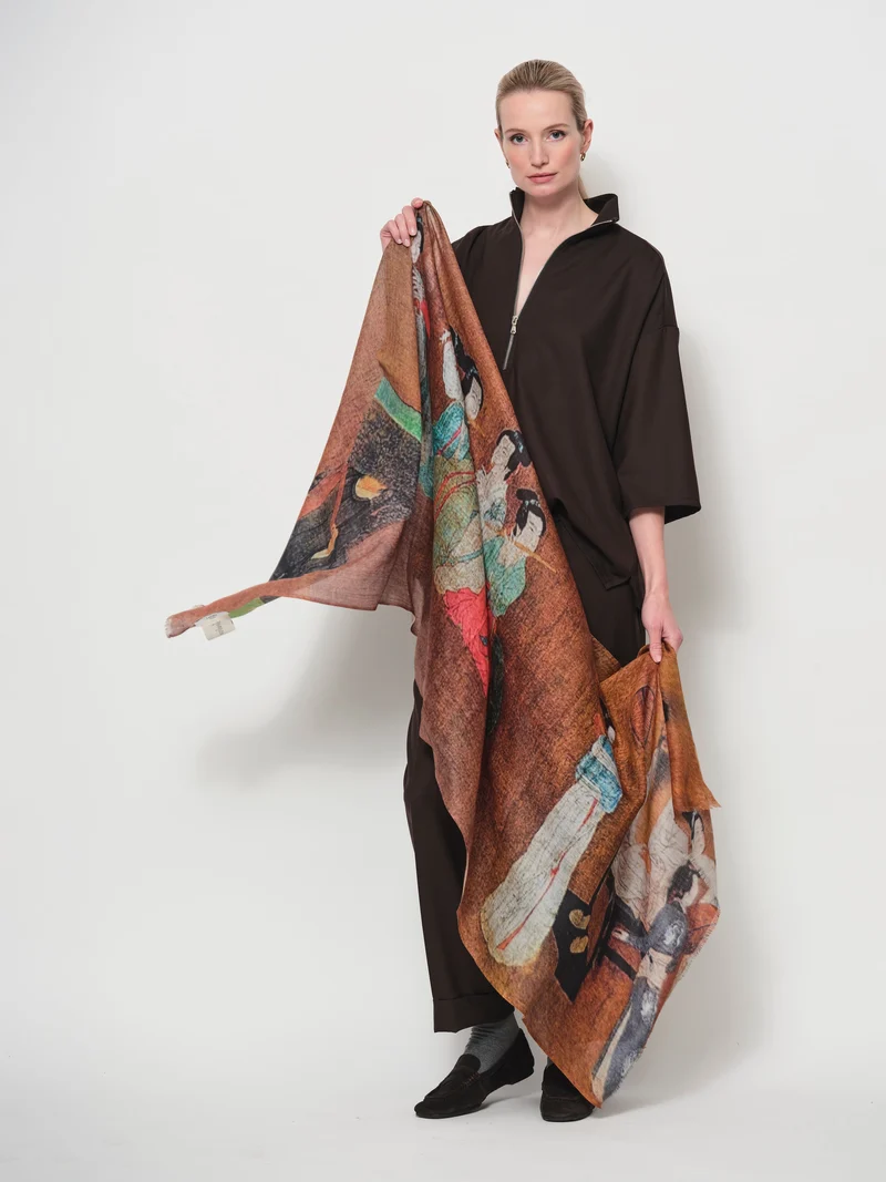 Music & Harmony Printed Scarf