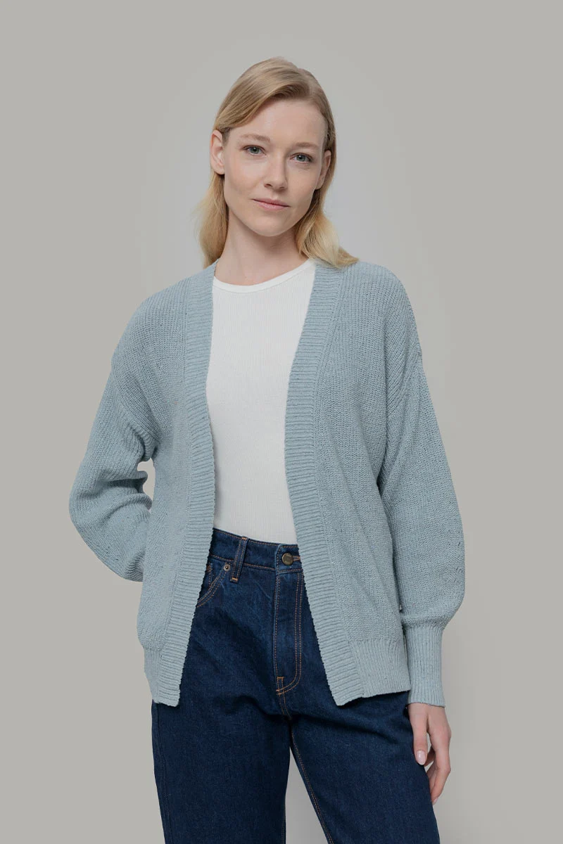 Cardigan Donna Cotone Jeans Rigenerato Cara