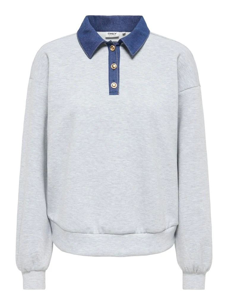 ONLSCARLET L/S POLO MIX SWEAT