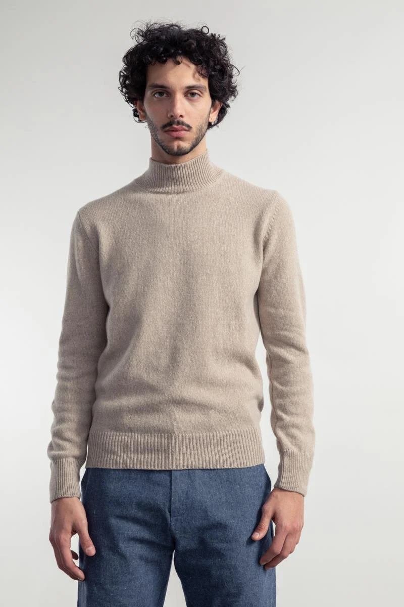 Maglia Collo Alto Uomo Cashmere Rigenerato Clemente