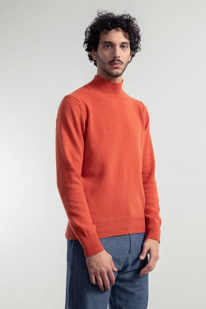 Maglia Collo Alto Uomo Cashmere Rigenerato Clemente