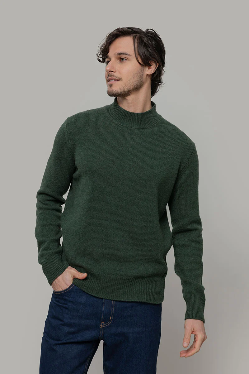Maglia Collo Alto Uomo Cashmere Rigenerato Clemente