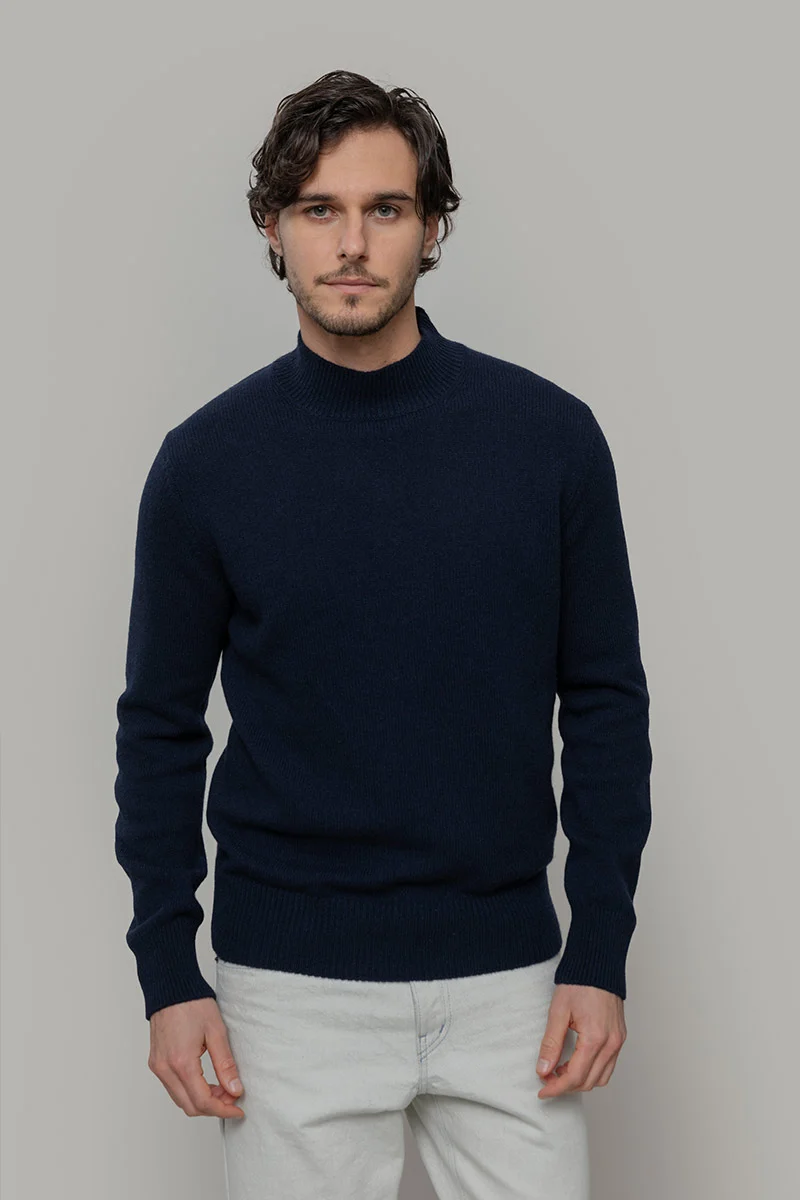 Maglia Collo Alto Uomo Cashmere Rigenerato Clemente