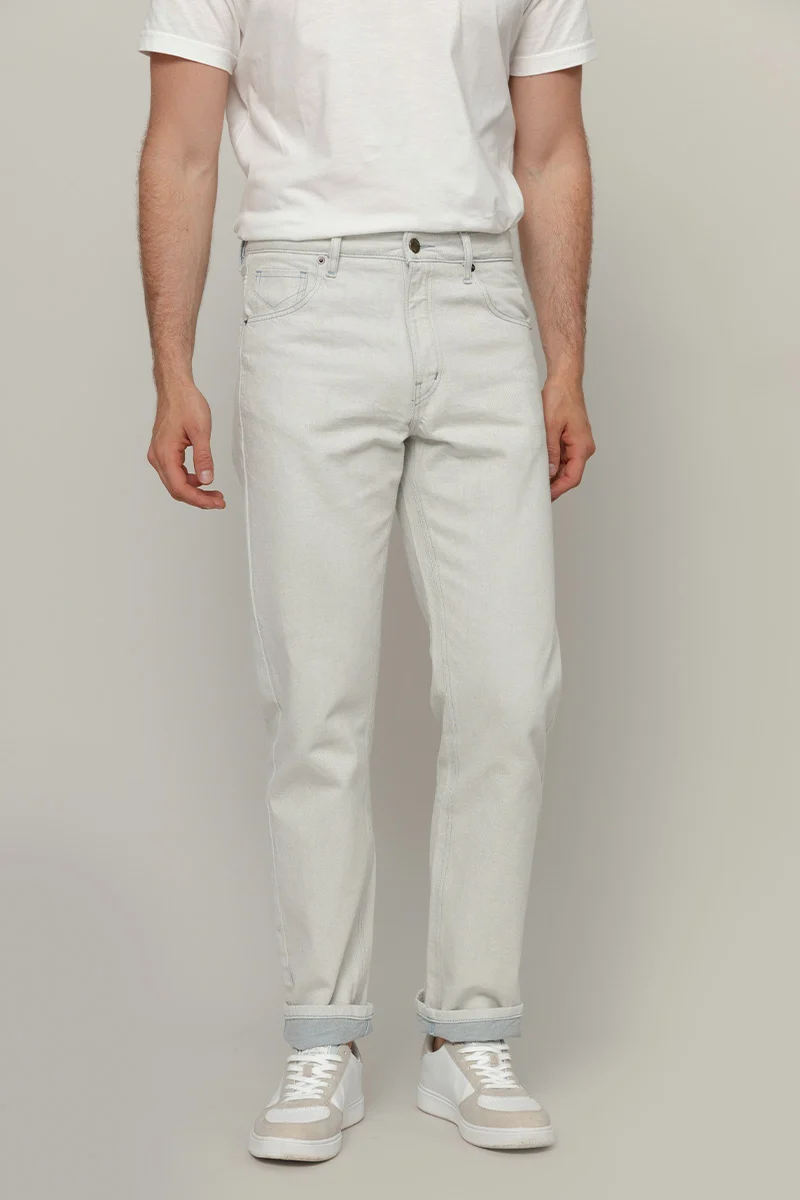 Pantaloni Jeans Uomo Cotone Rigenerato Kai