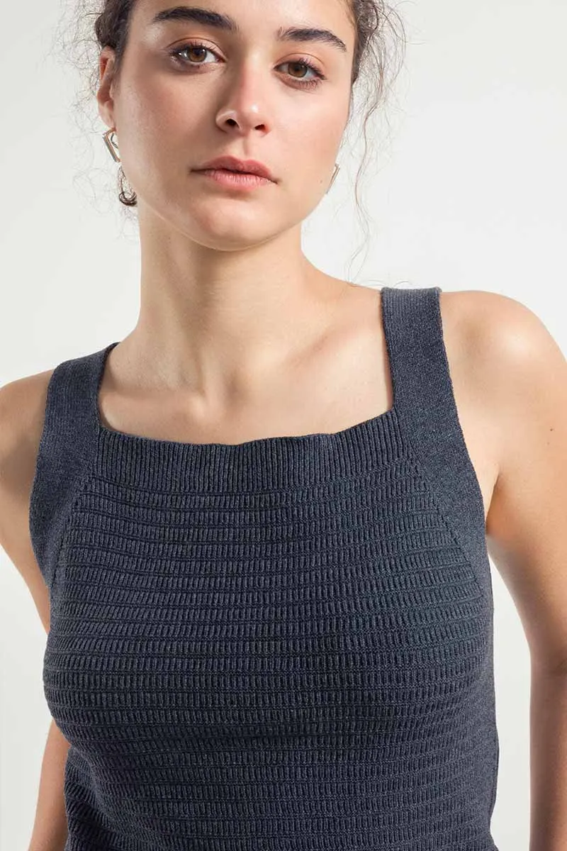 Canotta Spalla Larga Donna Cotone Rigenerato Sole