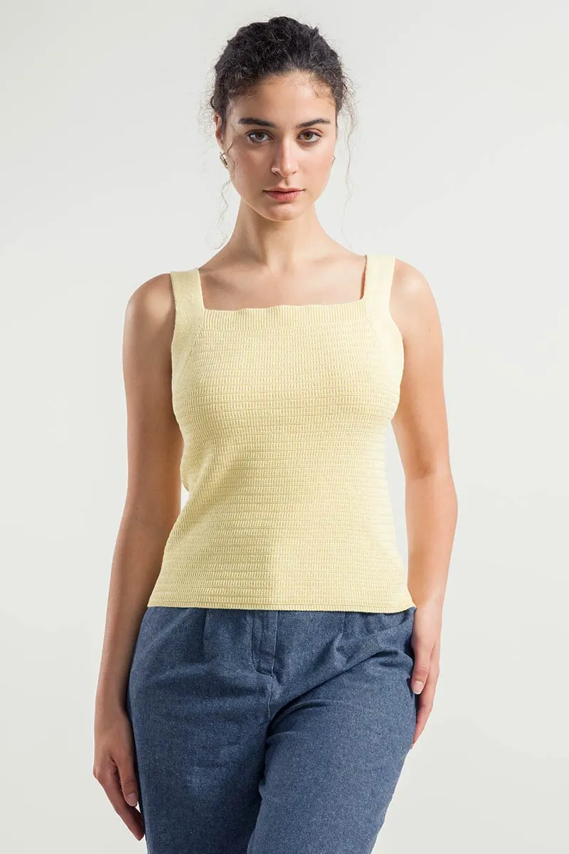 Canotta Spalla Larga Donna Cotone Rigenerato Sole