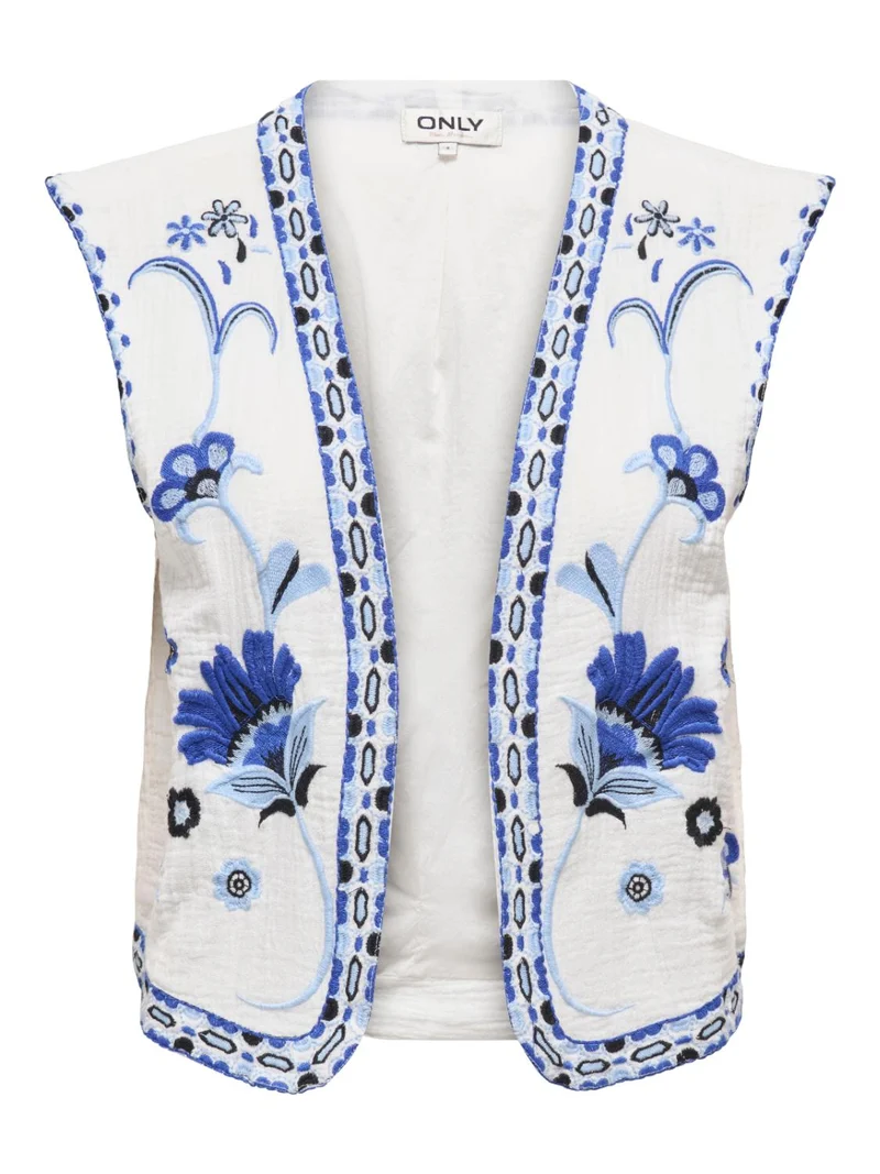 ONLTHYRA LIFE SL EMB VEST WVN