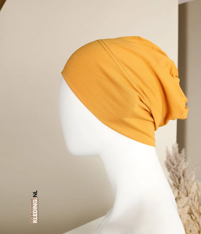 Closed Bonnet - Mustard Yellow
