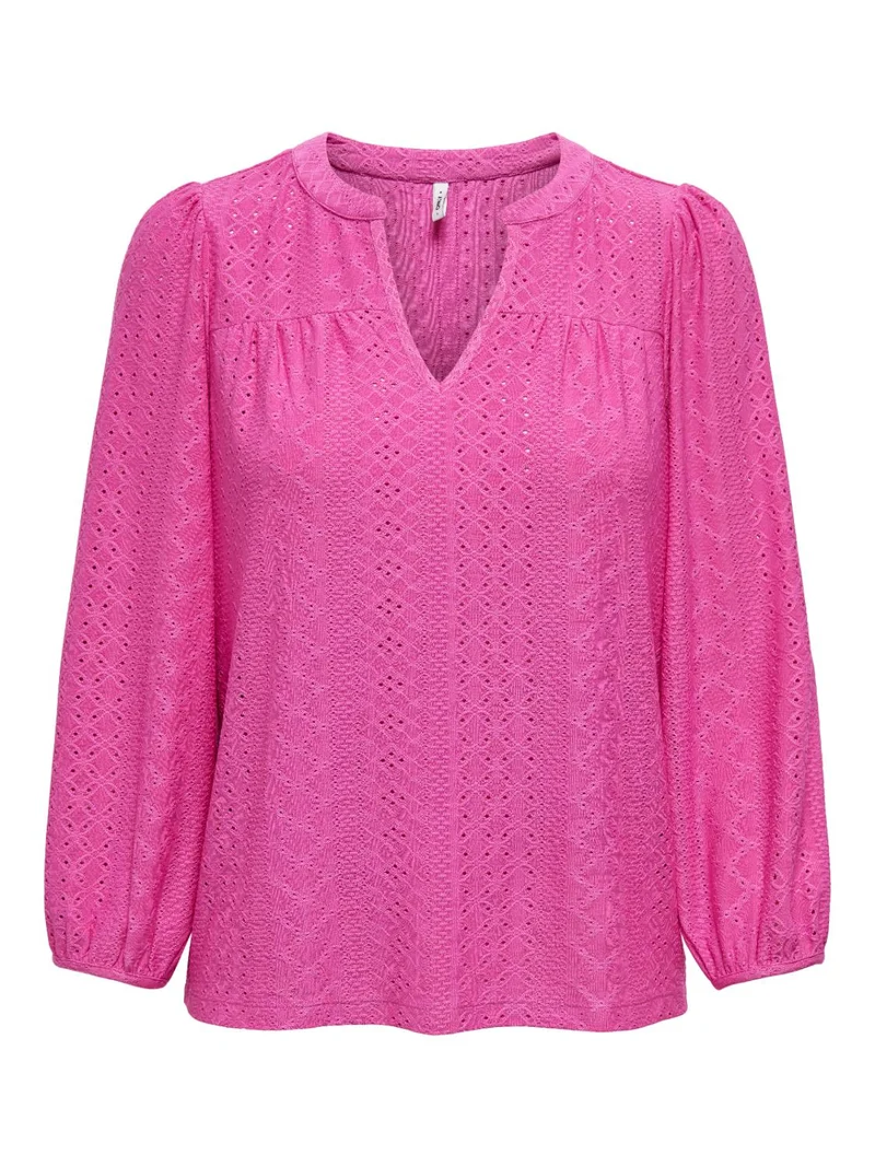 ONLSANDRA L/S SPLIT TOP JRS