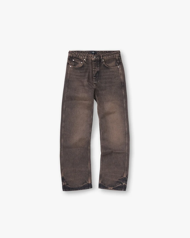 R2 Straight Leg Denim - Bark