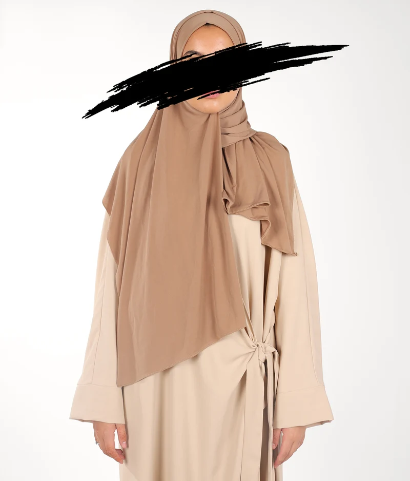 Prem. Jersey Scarf UsW 75*200 - Warm Taupe