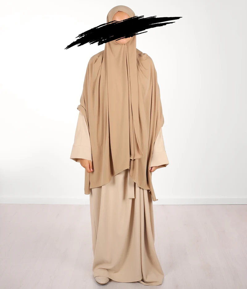 Prem. Jersey Scarf UsW 100*200 - Light Taupe