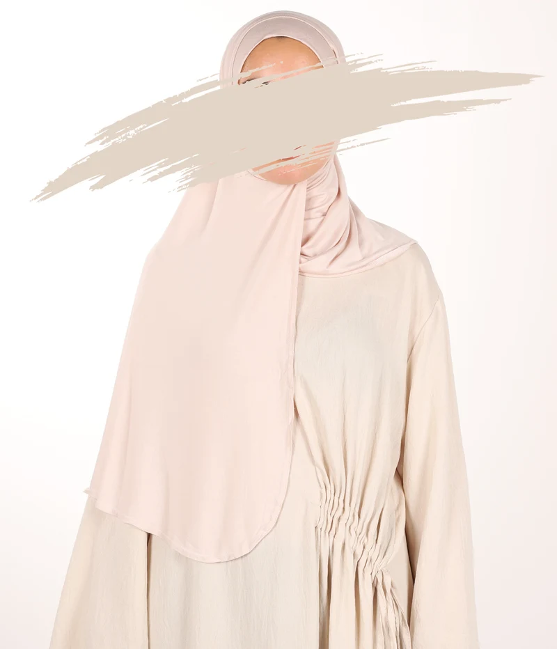 Viscose Instant Hijaab FNR - Nude Pink