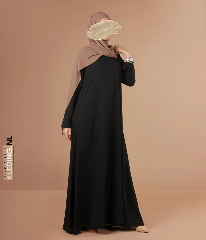 Abaya A-line - Ellysa - Black