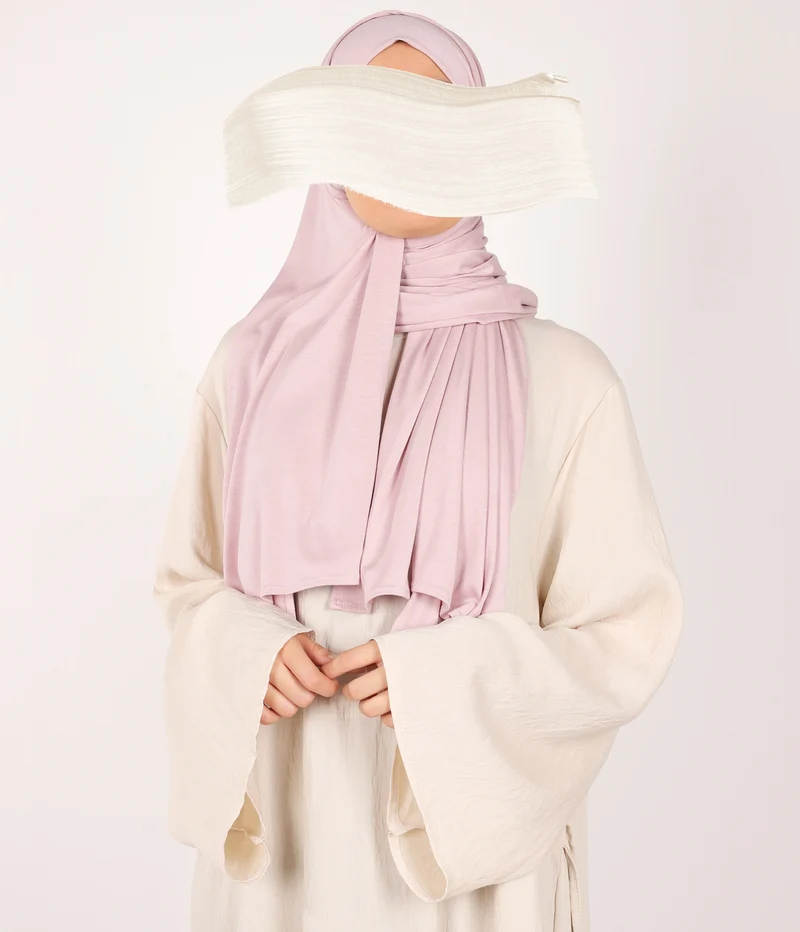 Soft Visc. Scarf 70*200 - FNR - Pale Pink
