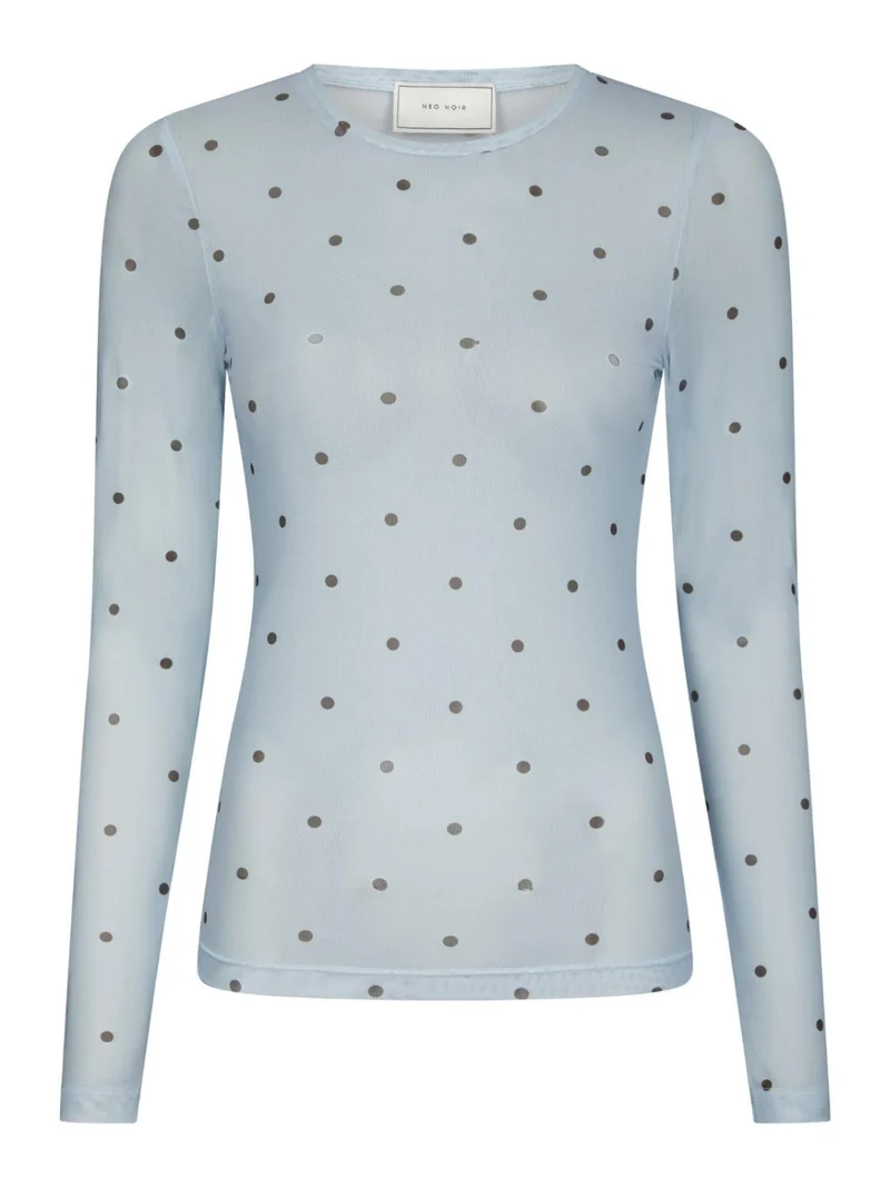 Ella space dot blouse blue