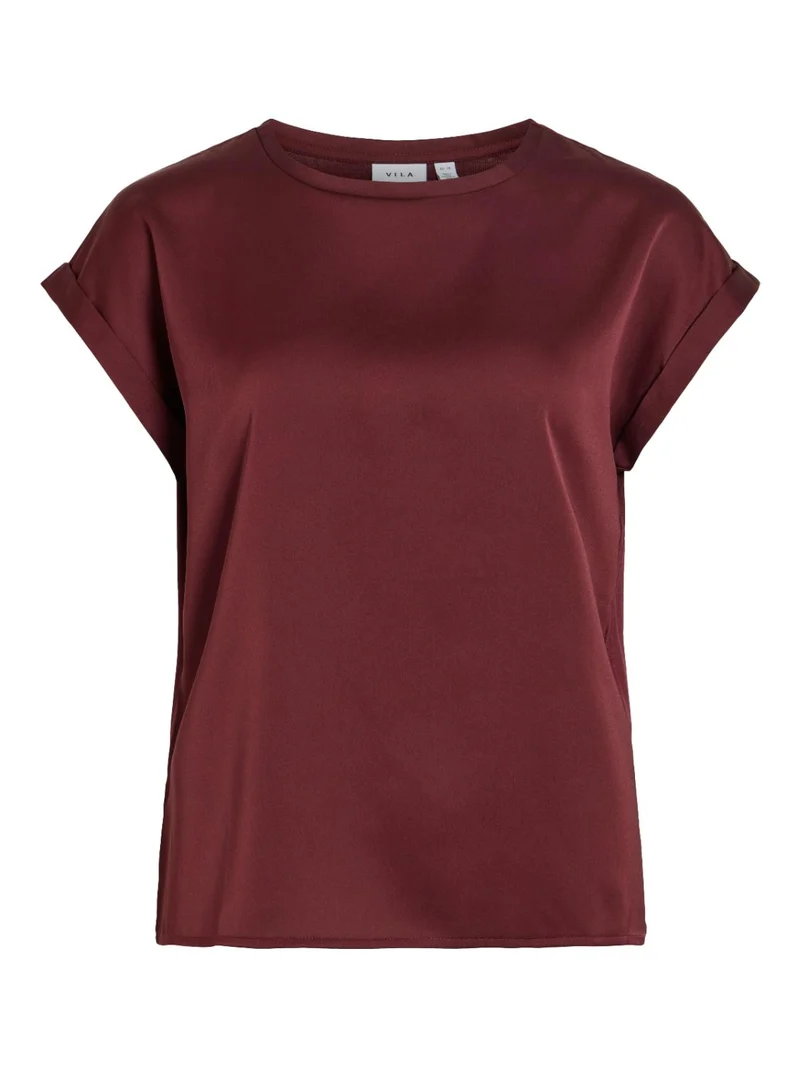 VIELLETTE S/S SATIN TOP - NOO