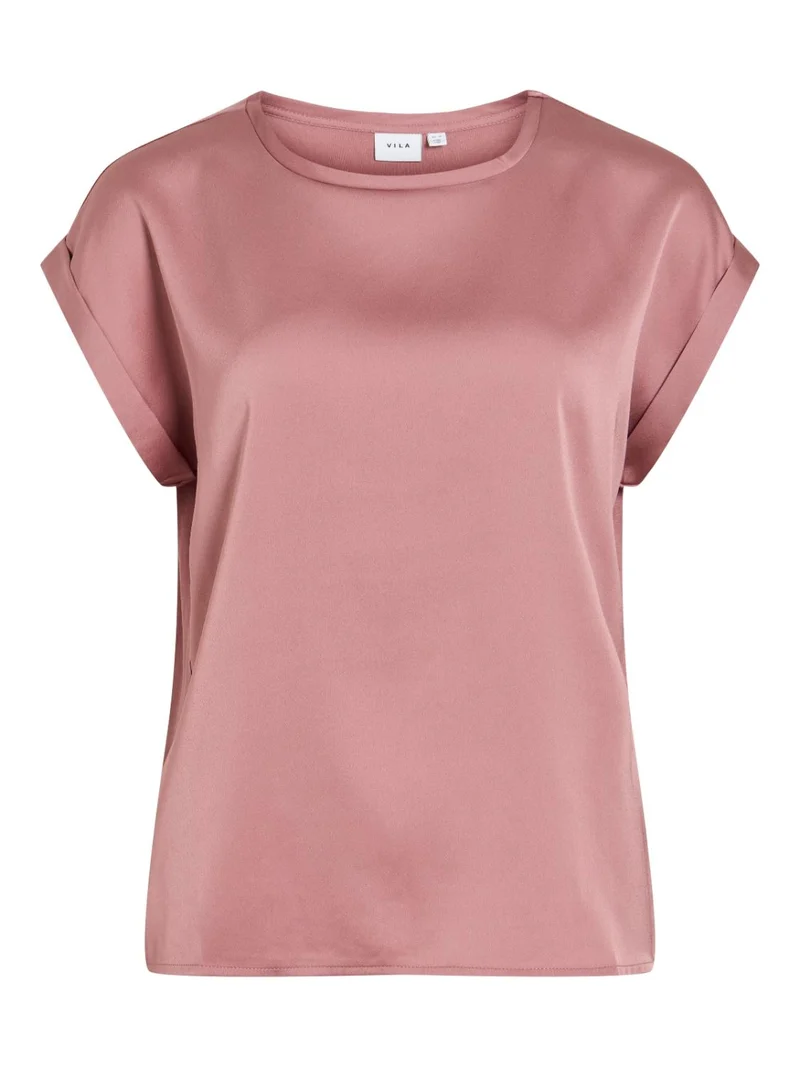 VIELLETTE S/S SATIN TOP - NOO